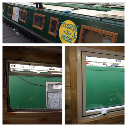 Style 1 - Non Opening - Fixed Narrowboat Windows