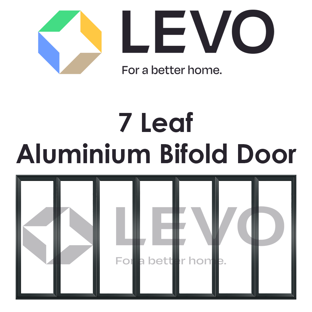 7 Leaf Aluminium Bifold Door - 7:7:0 Configuration