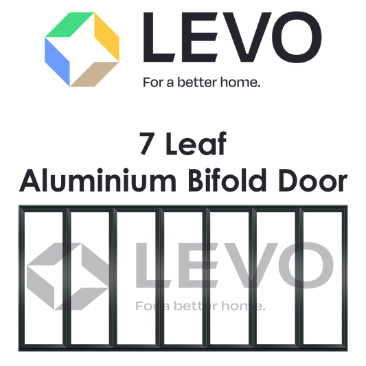7 Leaf Aluminium Bifold Door - 7:7:0 Configuration