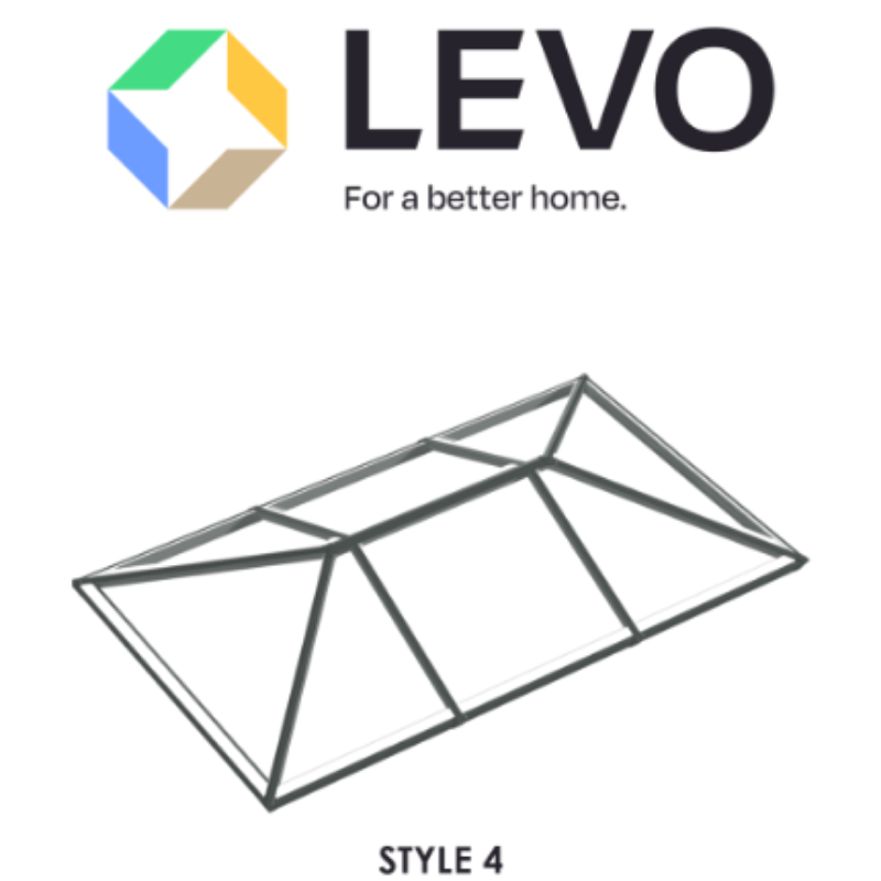Style 4 - Thermally Broken Aluminium Lantern Skylight Roof