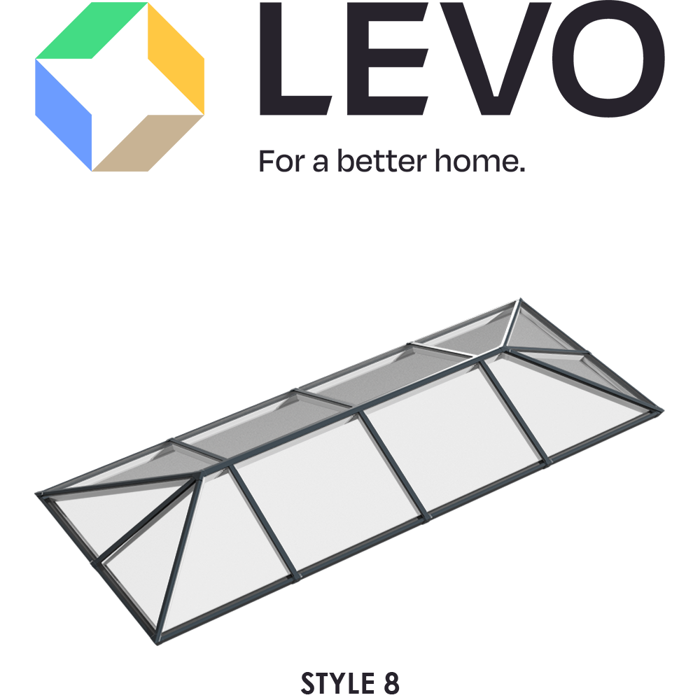 Style 8 - Thermally Broken Aluminium Lantern Skylight Roof